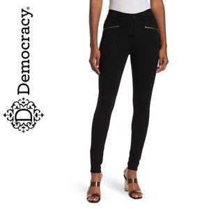 🆕️ NEW Ab Tech Double Zip Ponte Pants DEMOCRACY 4